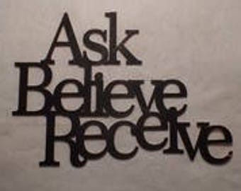 Ask Believe Receive | Etsy