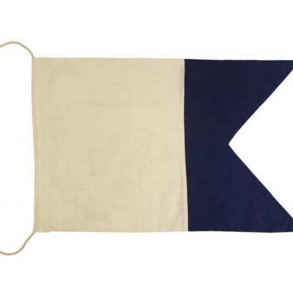 Letter A Cloth Nautical Alphabet Flag 20"