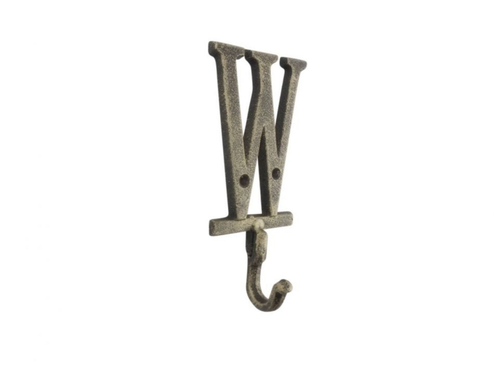 Rustic Gold Cast Iron Letter W Alphabet Wall Hook 6 - Etsy