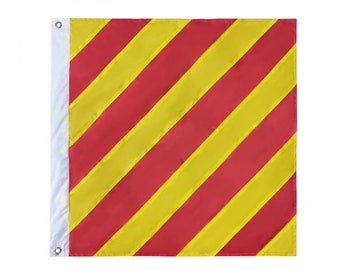 Letter Y Nautical Alphabet Navy Code Signal Flag 24" - Outdoor Use
