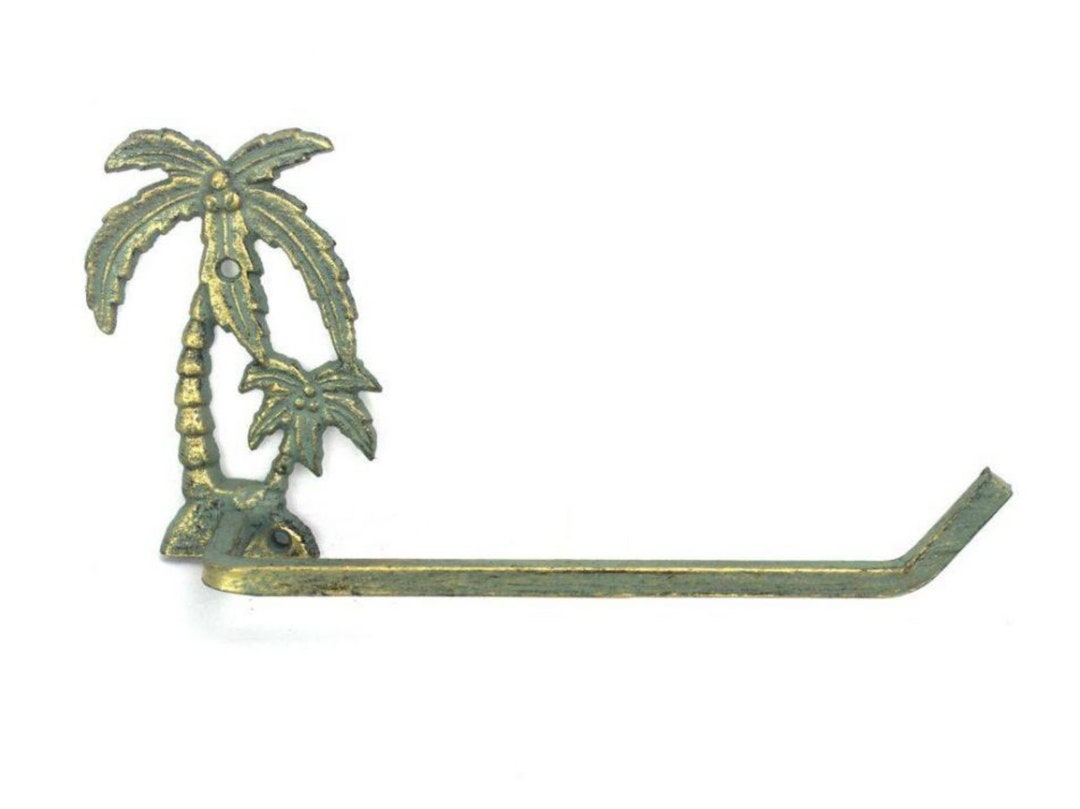 Bronze Cast Iron Palm Tree Toilet Paper Holder 10 Etsy