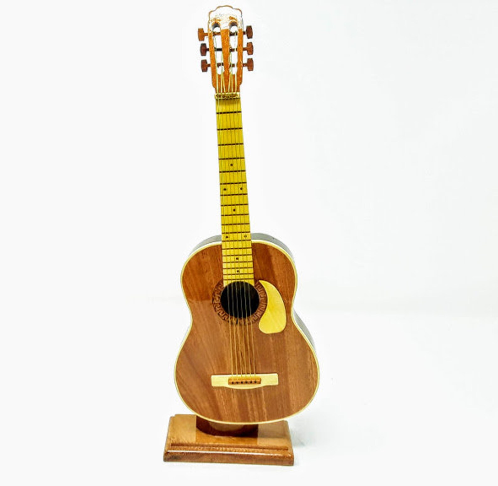 Acoustic Guitar Made of Mahogany Wood Etsy