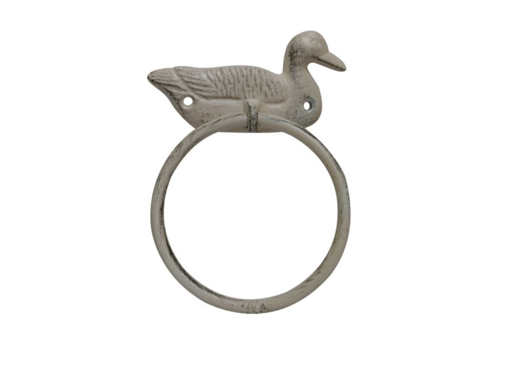 Cast Iron Mallard Duck Towel Holder 6.5 Etsy