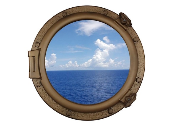 Bronzed Ship Porthole Window 20 