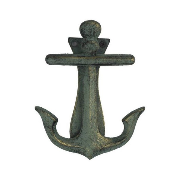 Vintage Brass Anchor Door Knocker - View #3