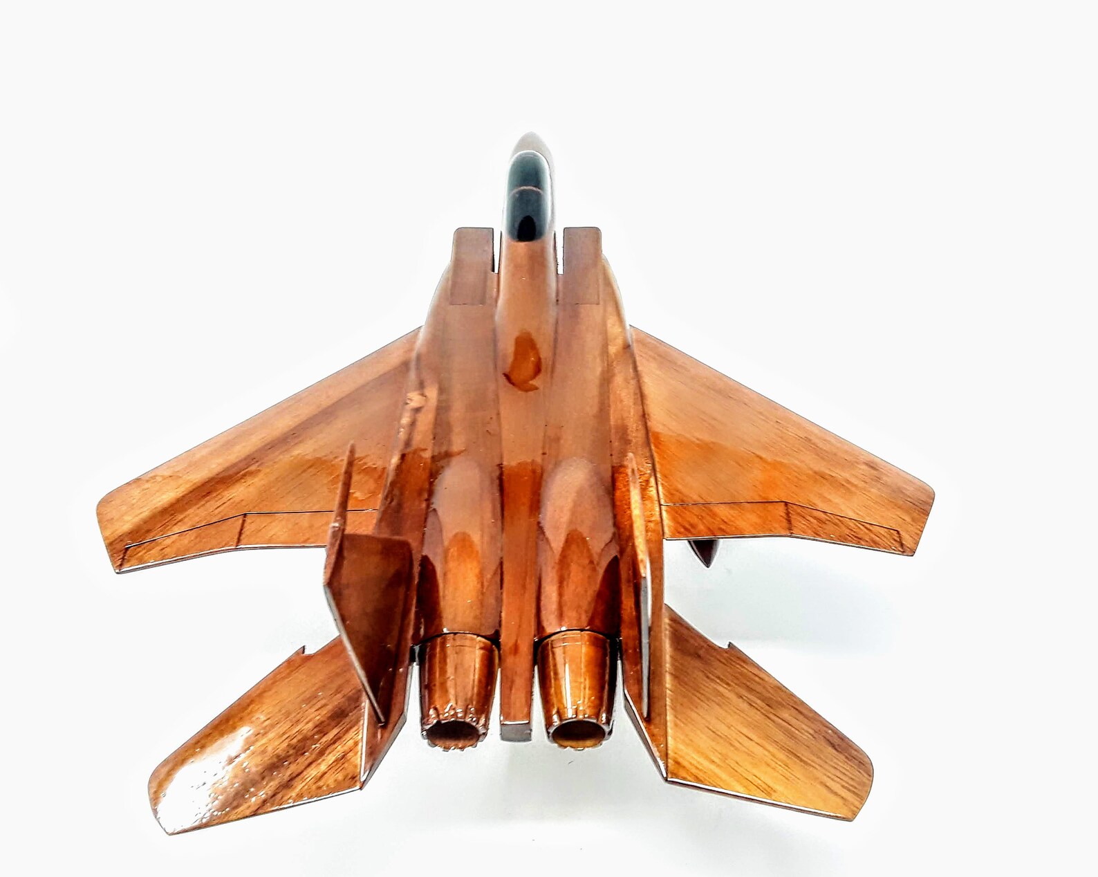F15 Eagle Fighter Jet Wooden Model Made of Mahogany Wood Etsy