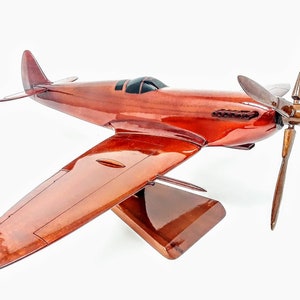 Spitfire Wooden Model - Made of Mahogany Wood