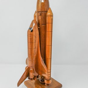 NASA Space Shuttle Wooden Model-Made of Mahogany Wood image 3