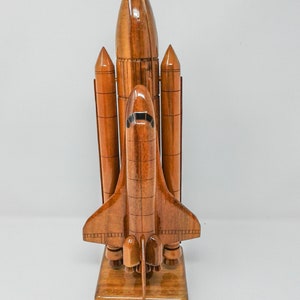 NASA Space Shuttle Wooden Model-Made of Mahogany Wood image 1