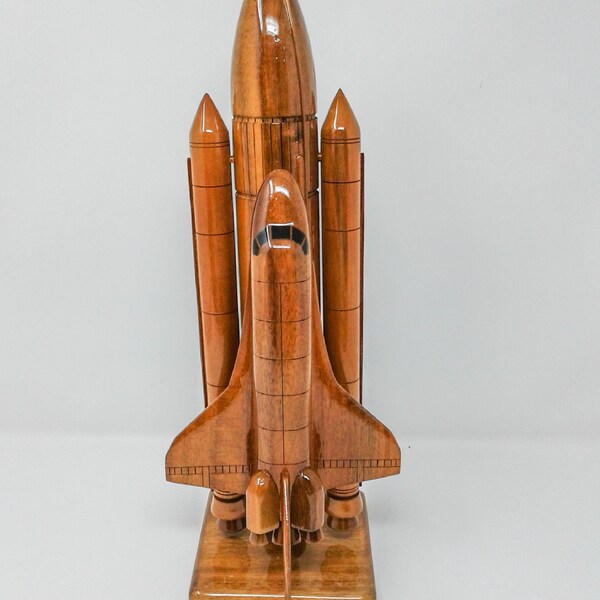 NASA Space Shuttle Wooden Model-Made of Mahogany Wood