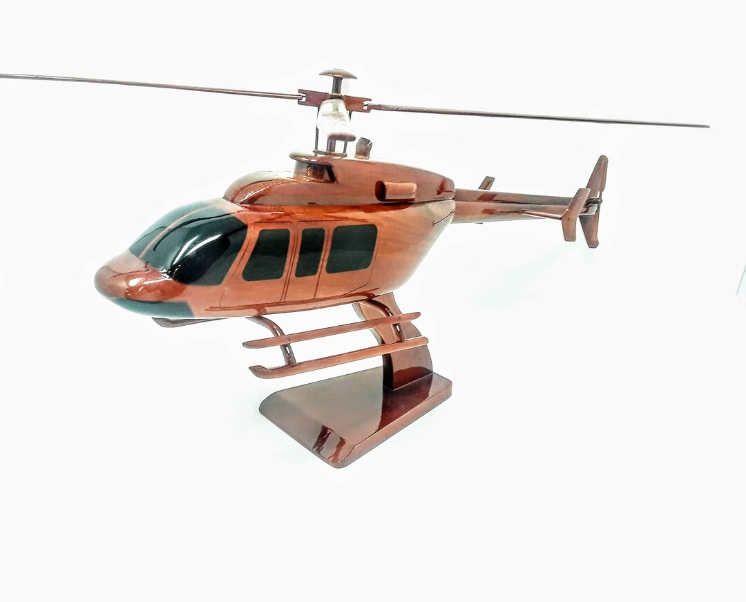 S76 Sikorsky Wooden Model Helicopter Made of Mahogany Wood Etsy