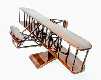 Wright Flyer Wooden Model - Made of Mahogany Wood