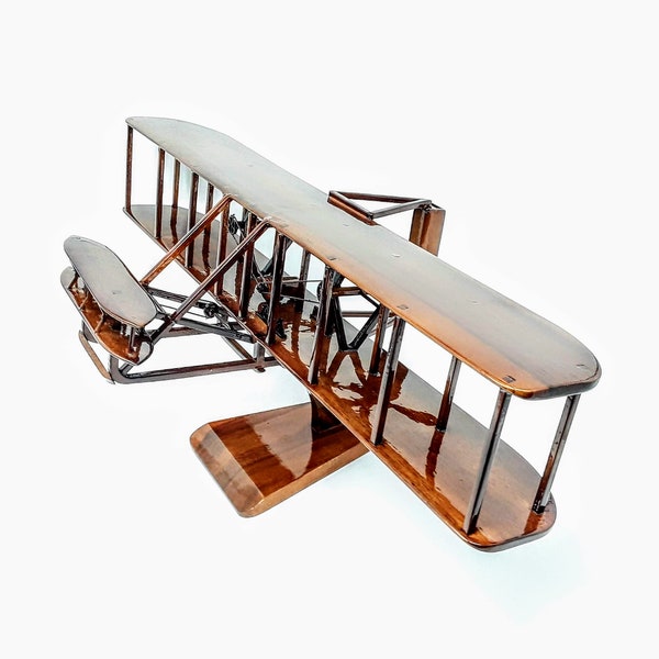 Wright Flyer Wooden Model - Made of Mahogany Wood