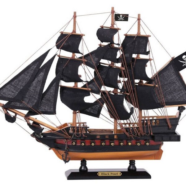 Bateau de pirate en bois Black Pearl Black Sails Limited Model 15"