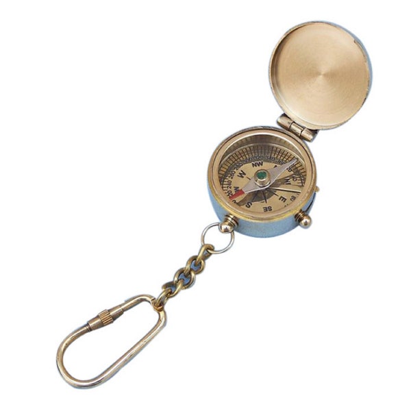 Compass Key Chain Etsy