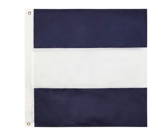 Letter J Nautical Alphabet Navy Code Signal Flag 24" - Outdoor Use