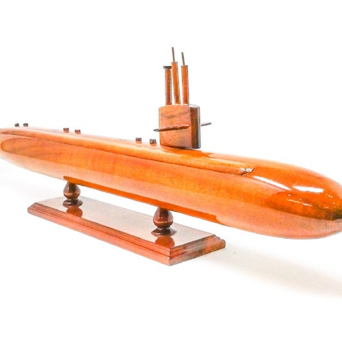 Ohio Class Submarine Wooden Model Made of Mahogany Wood Etsy