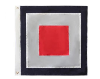 Letter W Nautical Alphabet Navy Code Signal Flag 24" - Outdoor Use