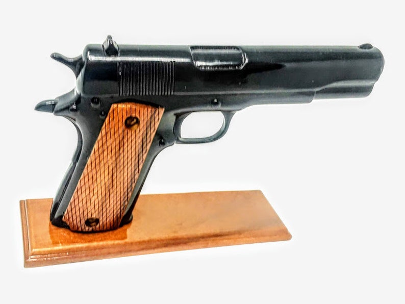 1911 Black Hand Gun Wooden Model Made of Mahogany Wood