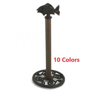 Cast Iron Fish Paper Towel Holder 15"