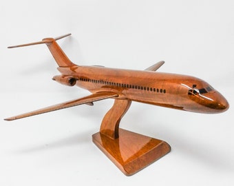 DC9 Wooden Model -Made Of Mahogany Wood