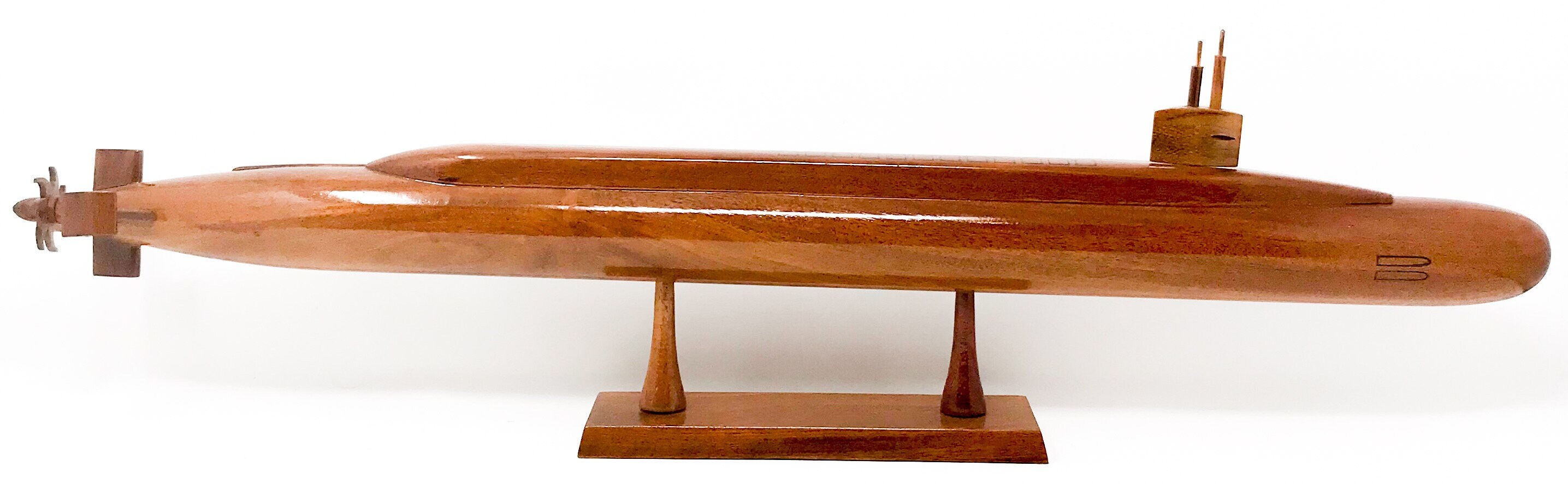 Ohio Class Submarine Wooden Model Made of Mahogany Wood Etsy