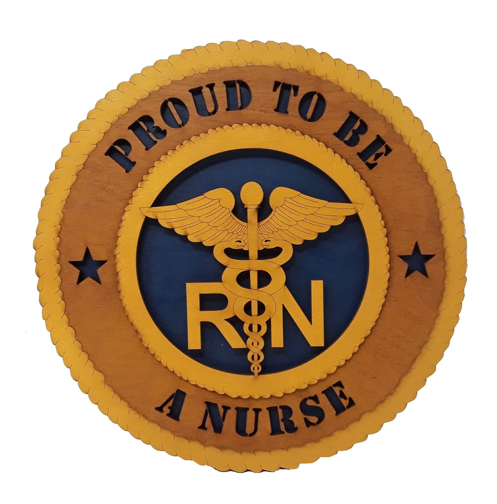 Proud to Be A Nurse RN Wooden Wall Plaque Etsy