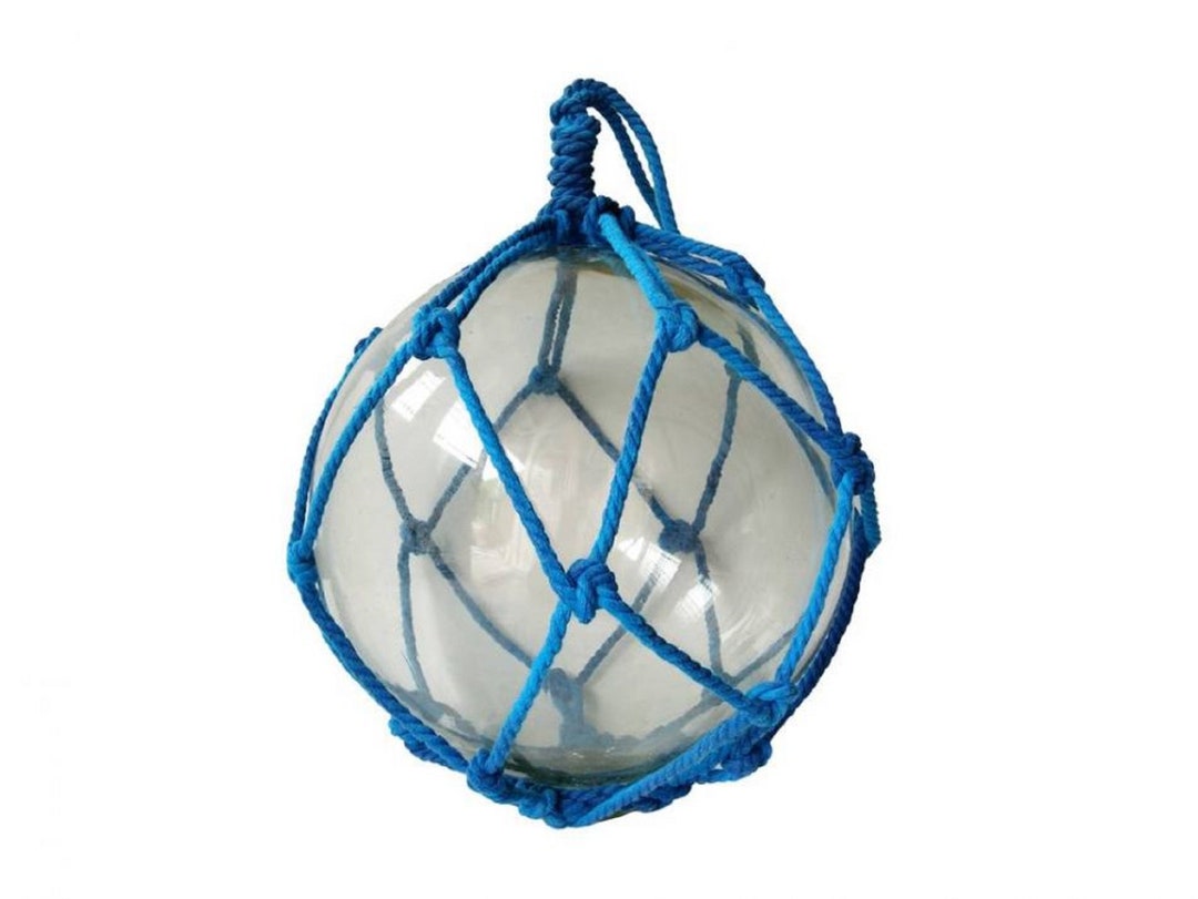 Look what I made today! A hand tied glass fishing float net! – Ruth  Bleakley's Studio