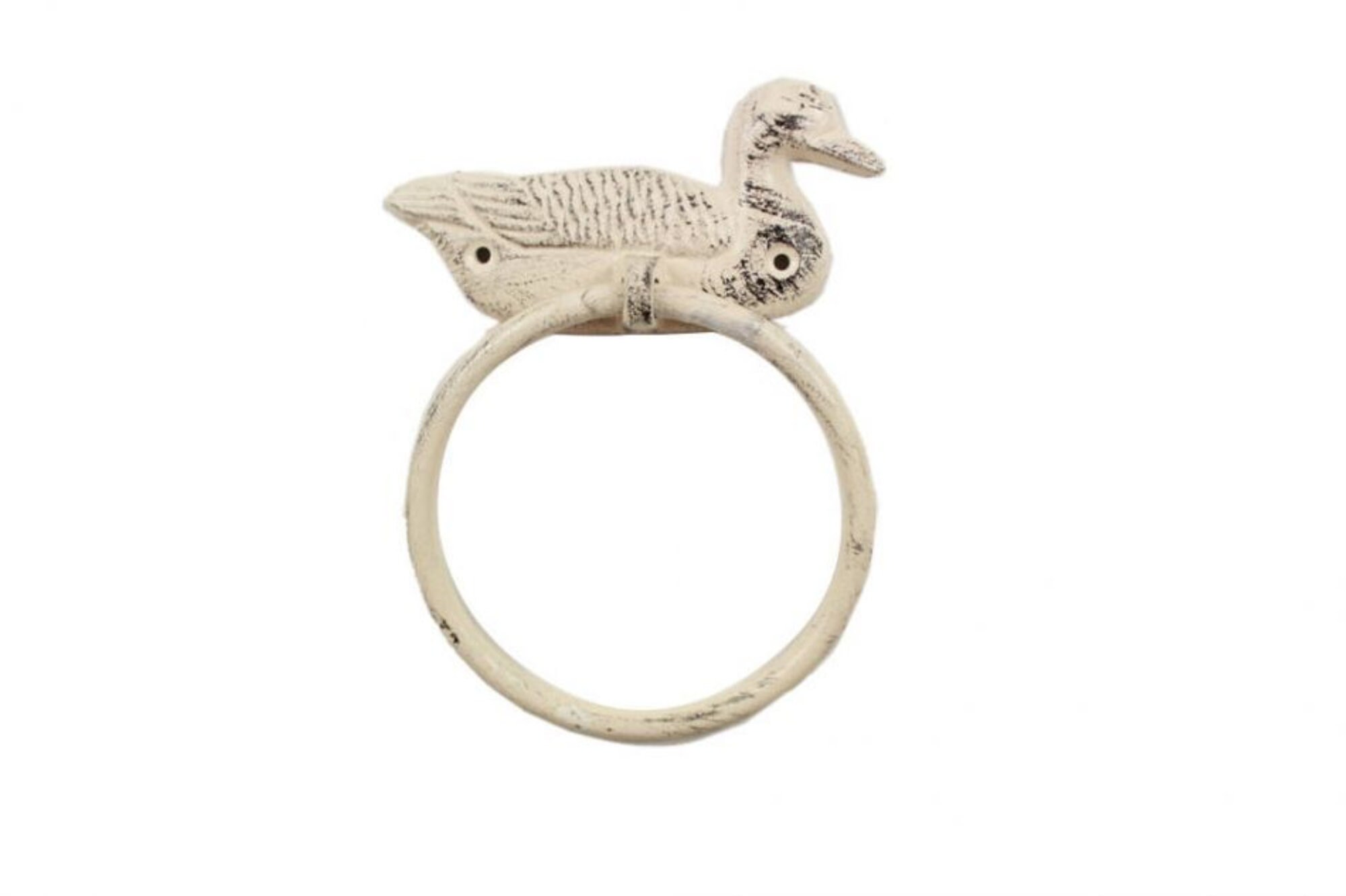 Cast Iron Mallard Duck Towel Holder 6.5 Etsy