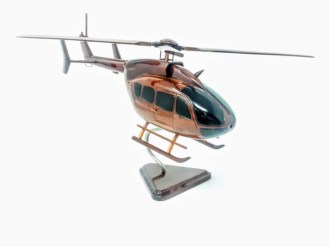 UH72 Wooden Model Helicopter made of Mahogany Wood Etsy