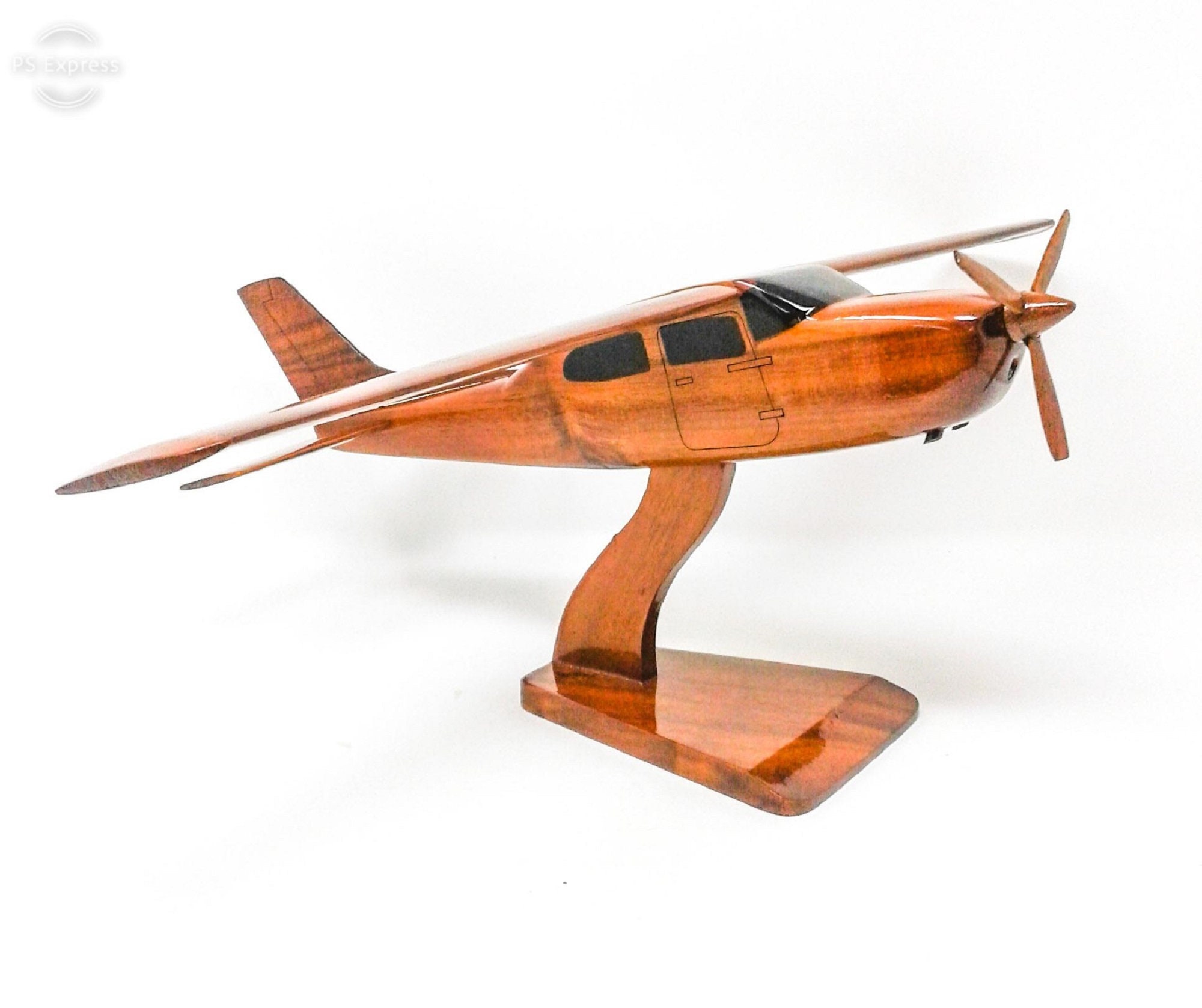 Cessna 210 Wooden Model AirplaneMade of Mahogany Wood Etsy