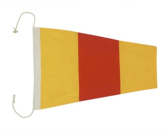 Number 0 - Nautical Cloth Signal Pennant 20"