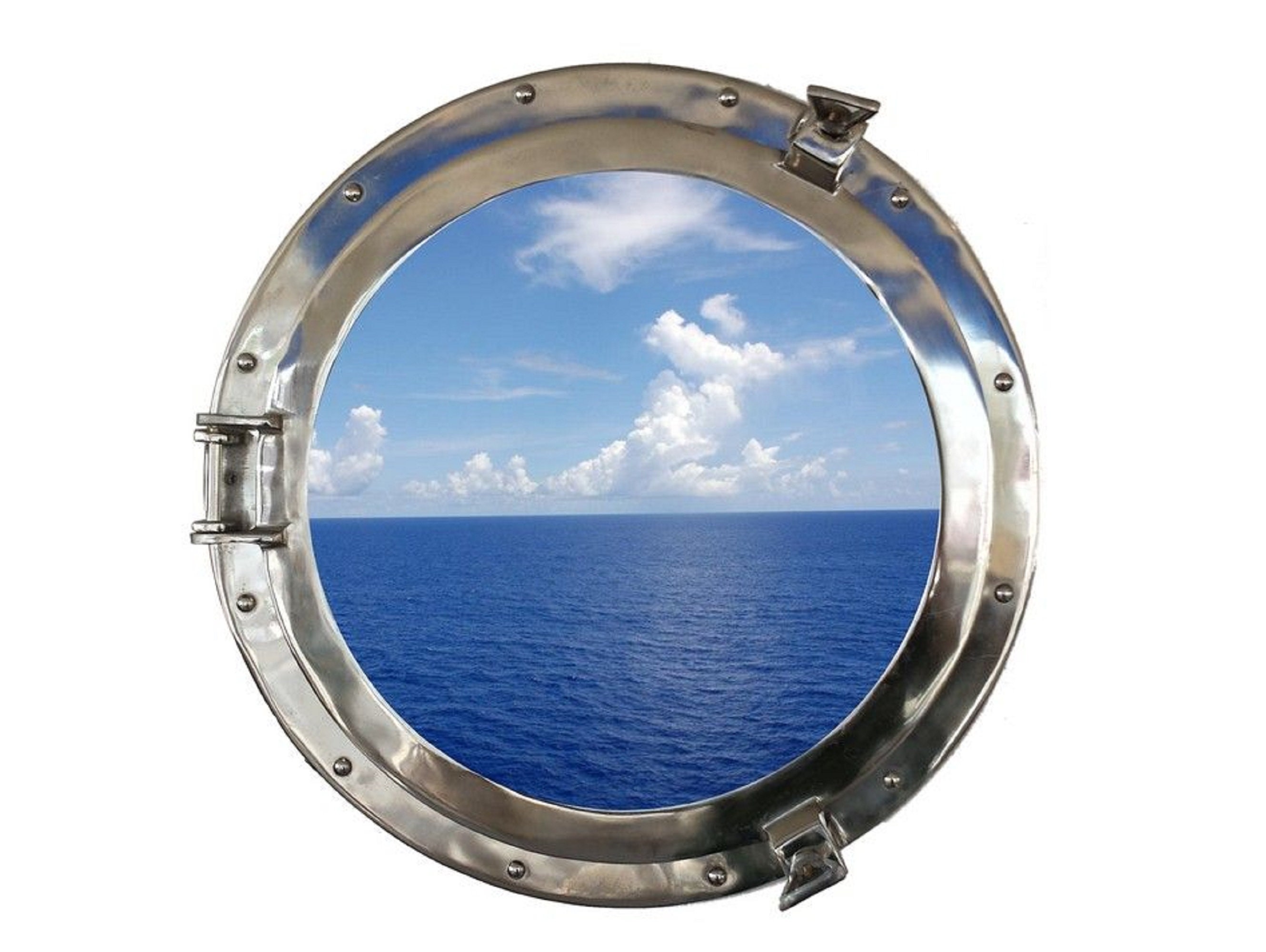 Chrome Ship Porthole Window 24 