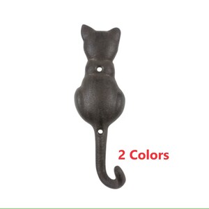 Cast Iron Cat Tail Metal Wall Hook 7