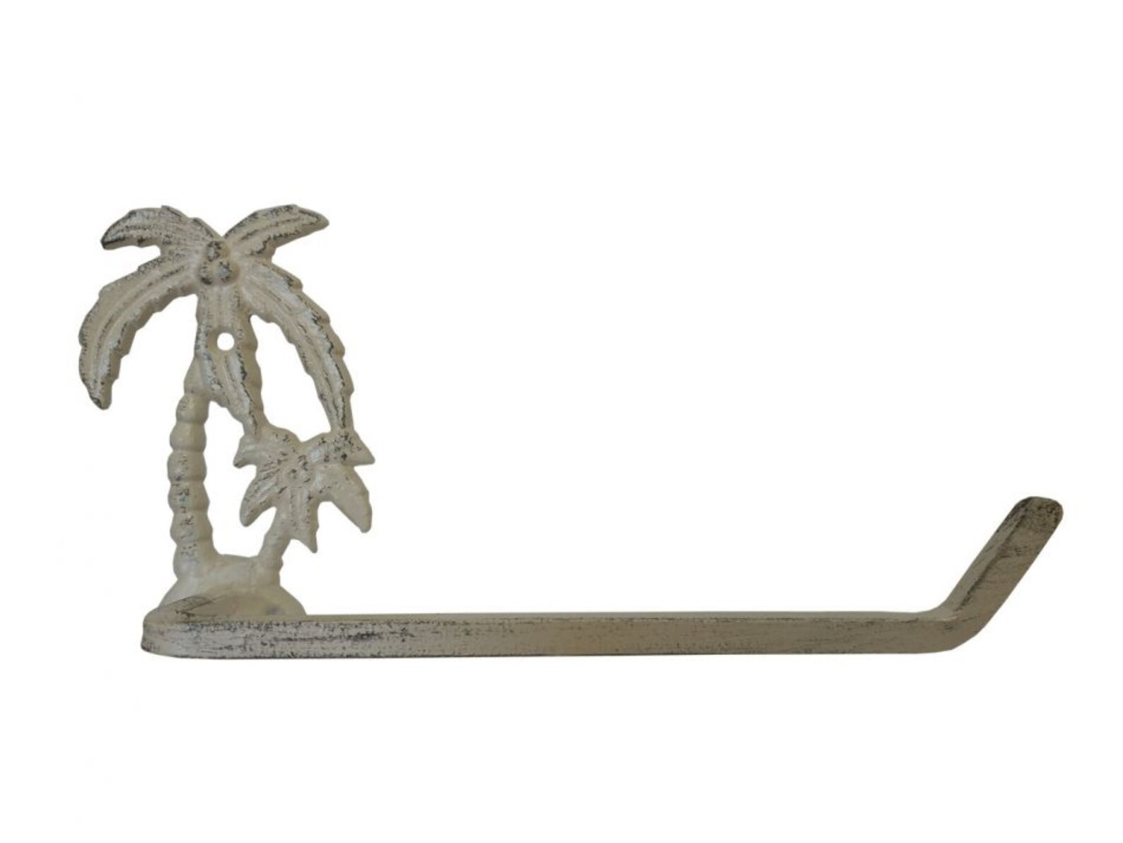 Aged White Cast Iron Palm Tree Toilet Paper Holder 10 Etsy
