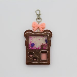 Bear Toy Crane Shaker Keychain