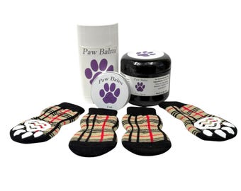 Pet Pad Moisturizer Dog Paw Balm- Organic Paw Balm for Dry Cracked Pads- Pet Supplies+ Free Dog Socks