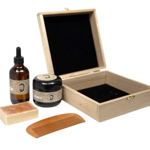 Perfect Beard Oil Kit for Men Premium Grooming Set for Soft Healthy Beard Beard Care Gift for Him Natural Ingredient Moisturizing Nourishing