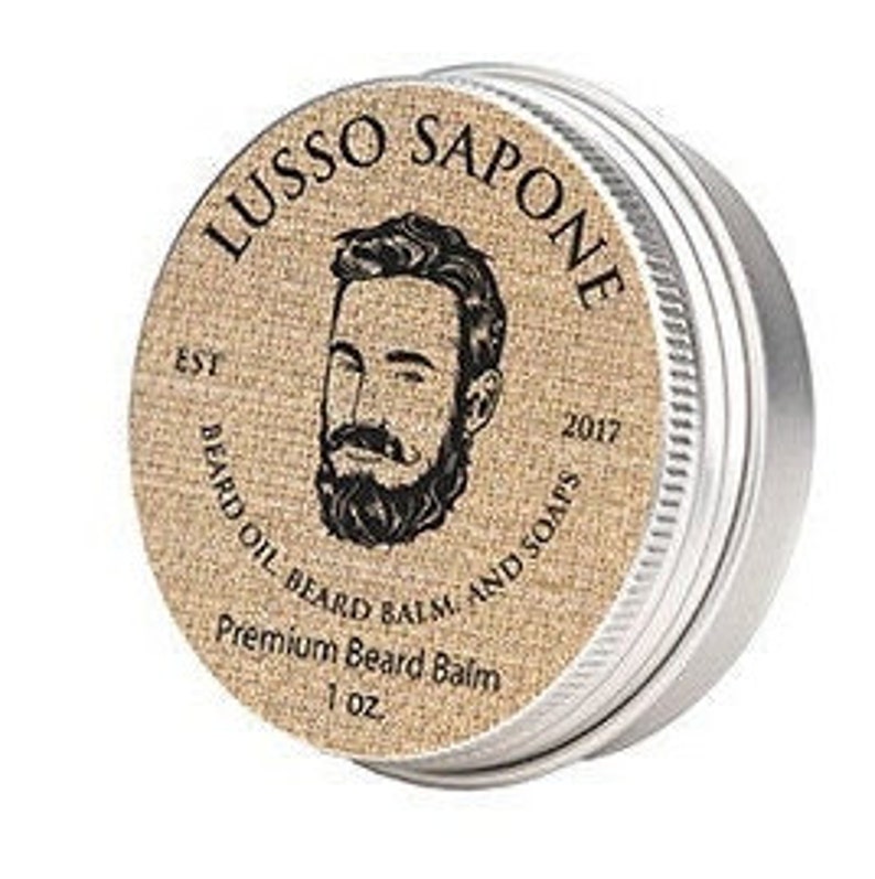 Beard Grooming Kit Beard Oil Beard Kit Contains: Beard Oil, Beard Balm, Beard Wax, and Soap in a Re-Usable Burlap Sack image 3