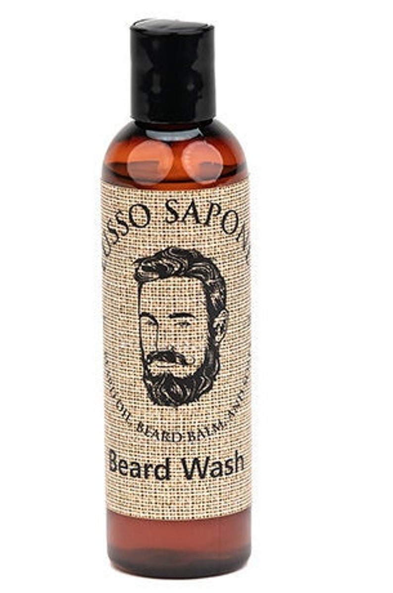 Grooming Kit Beard Oil 4 oz, Beard Wash 4 oz, Beard Balm4 oz, Beard Wax 4 oz, Natural Soap, Beard Comb, Beard Brush, and Scissors image 6