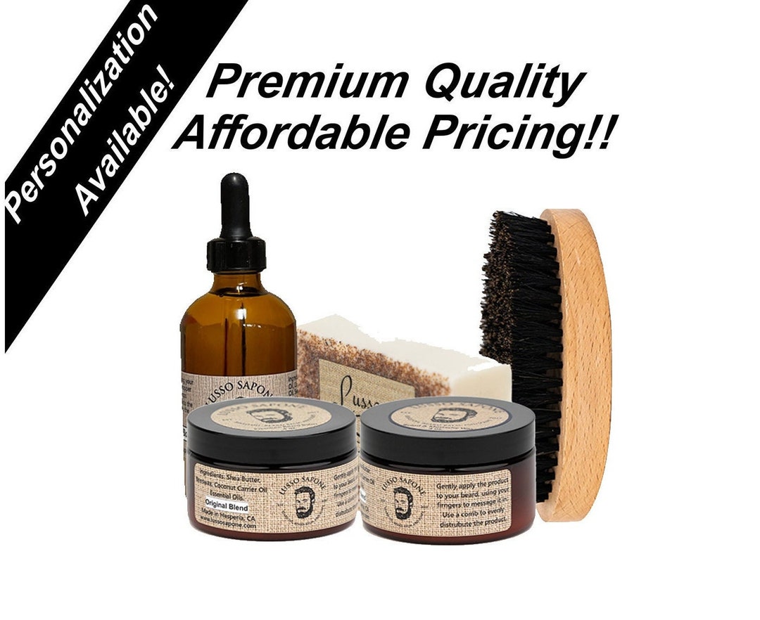 Beard Oil Scented Lusso Sapone All-Natural Beard Balm - 4 Oz Jar - 8 Scent Options, Made In USA With Jojoba Oil & Shea Butter Beard Growth Balm - Foto 9