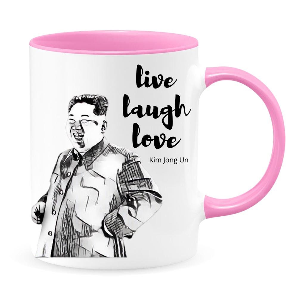 Kim Jong Un Live Laugh Love Meme Mug Kim Jong Un Funny 11oz Etsy
