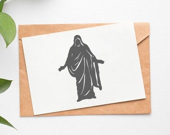 Einfache Jesus Christus Vorlage - Digitaler Download - SVG, Vektor, Cricut, Silhouette, Clip Art, Christus Cut File