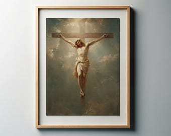 Crucified | Lutheran Art Christian Art Church Wall Art | Modern Christian Scripture Art, Religious Prints, Gospel & Biblical Art