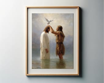 Baptism | Lutheran Art Christian Art Church Wall Art | Modern Christian Scripture Art, Religious Prints, Gospel & Biblical Art