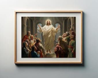 The Upper Room - Lutheran Art Christian Art Church Wall Art | Modern Christian Scripture Art, Religious Prints, Gospel & Biblical Art Print