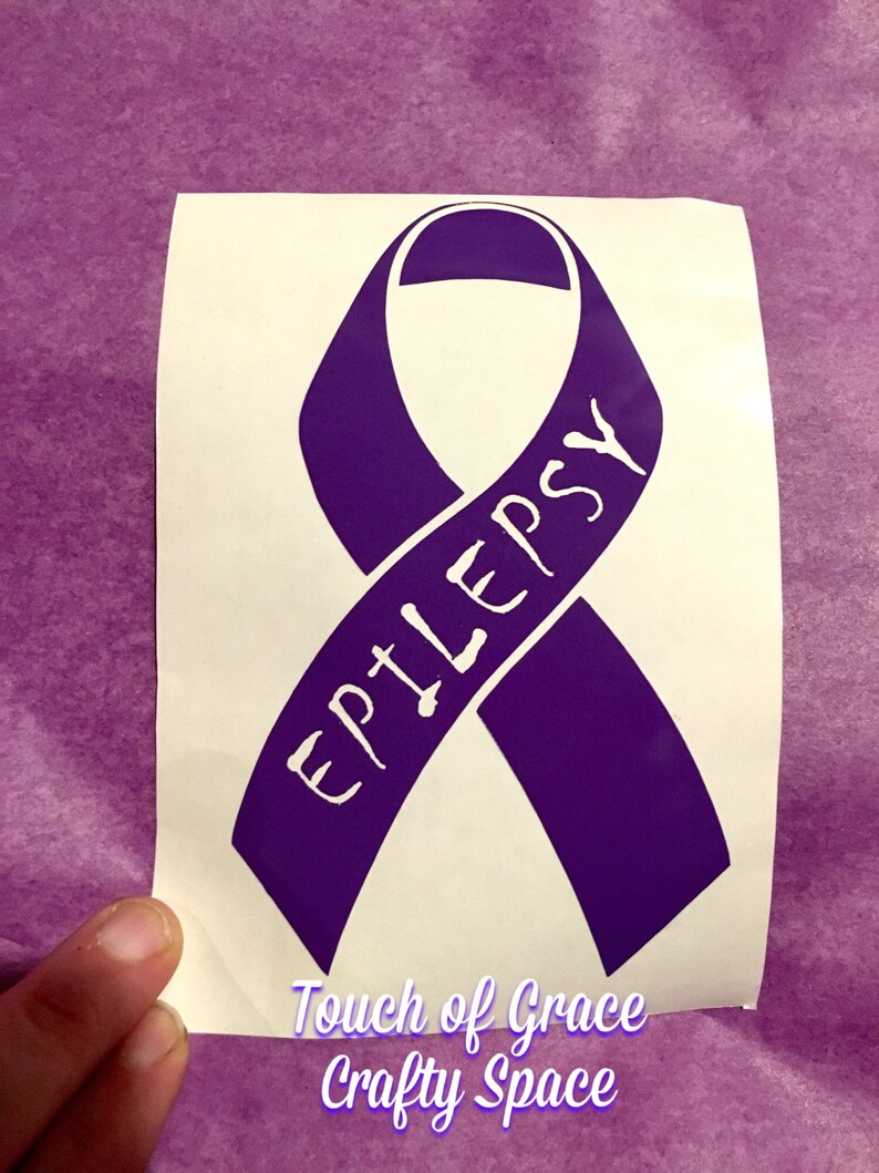 Epilepsy Awareness Ribbon Etsy