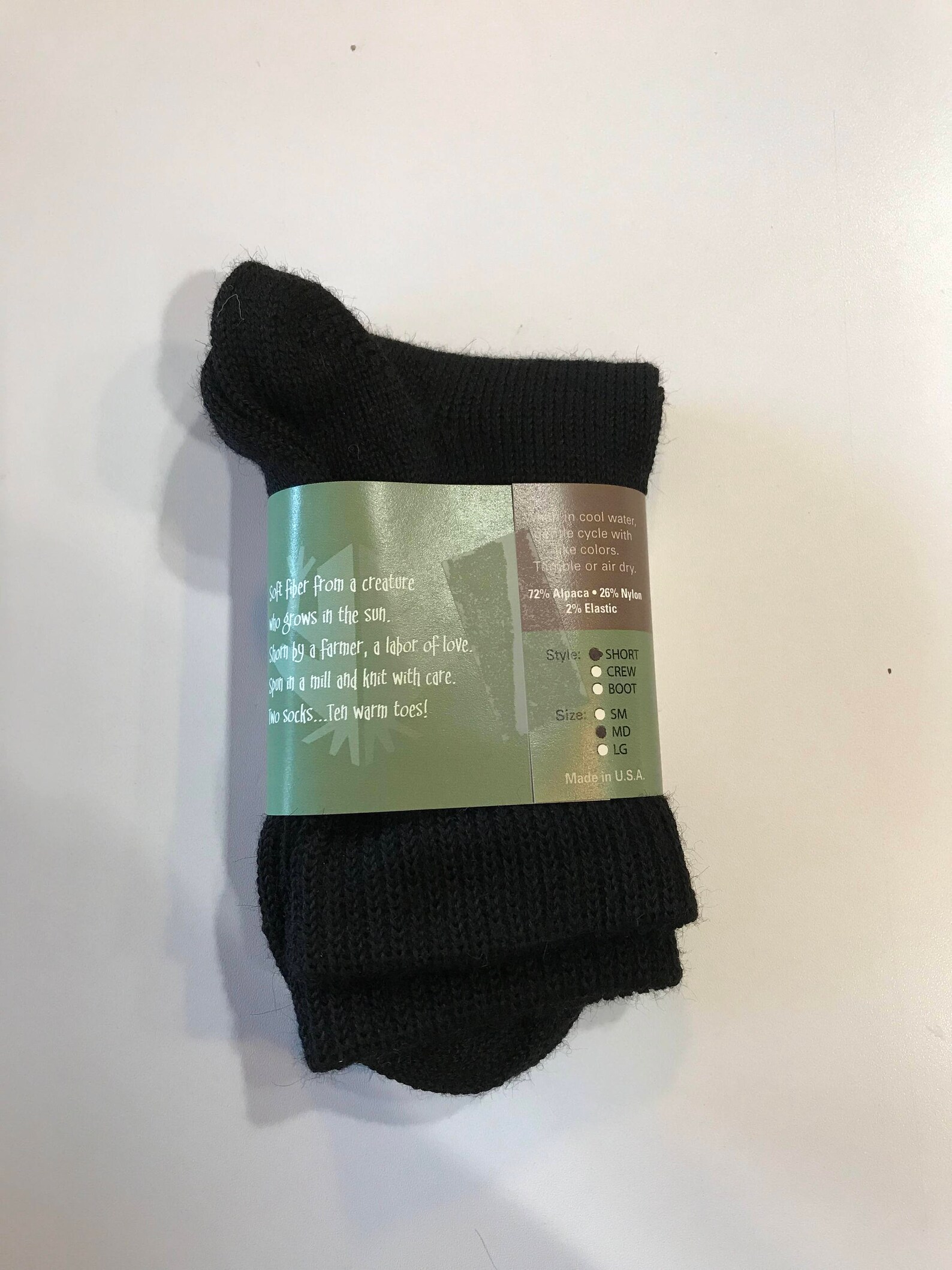Black Short Alpaca Socks Soft Alpaca Socks Water Absorbent | Etsy