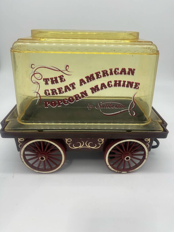 The Great American Popcorn Machine by Sunbeam Vintage Works Etsy