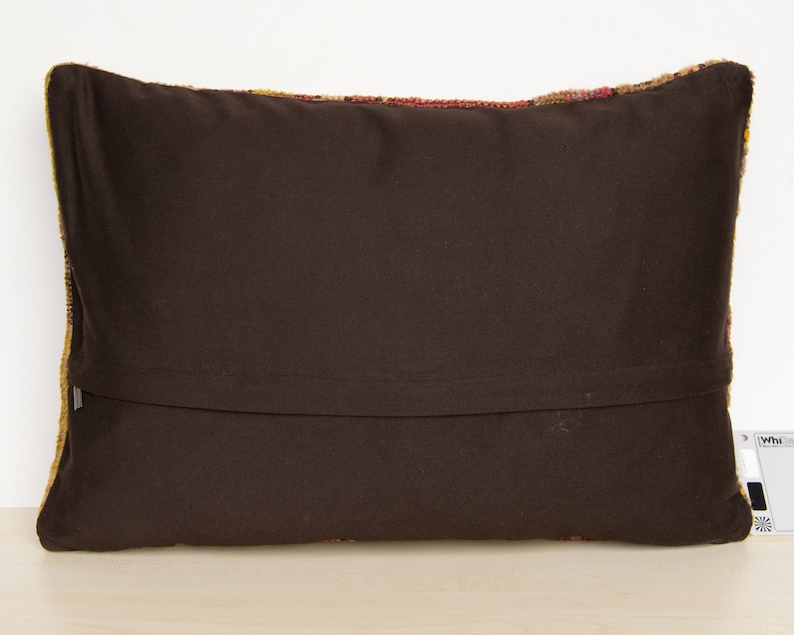 Decorative Carpet Pillow Cushion cover made from Vintage Turkish Anatolian Rug E0011U 14x20 35x50cm